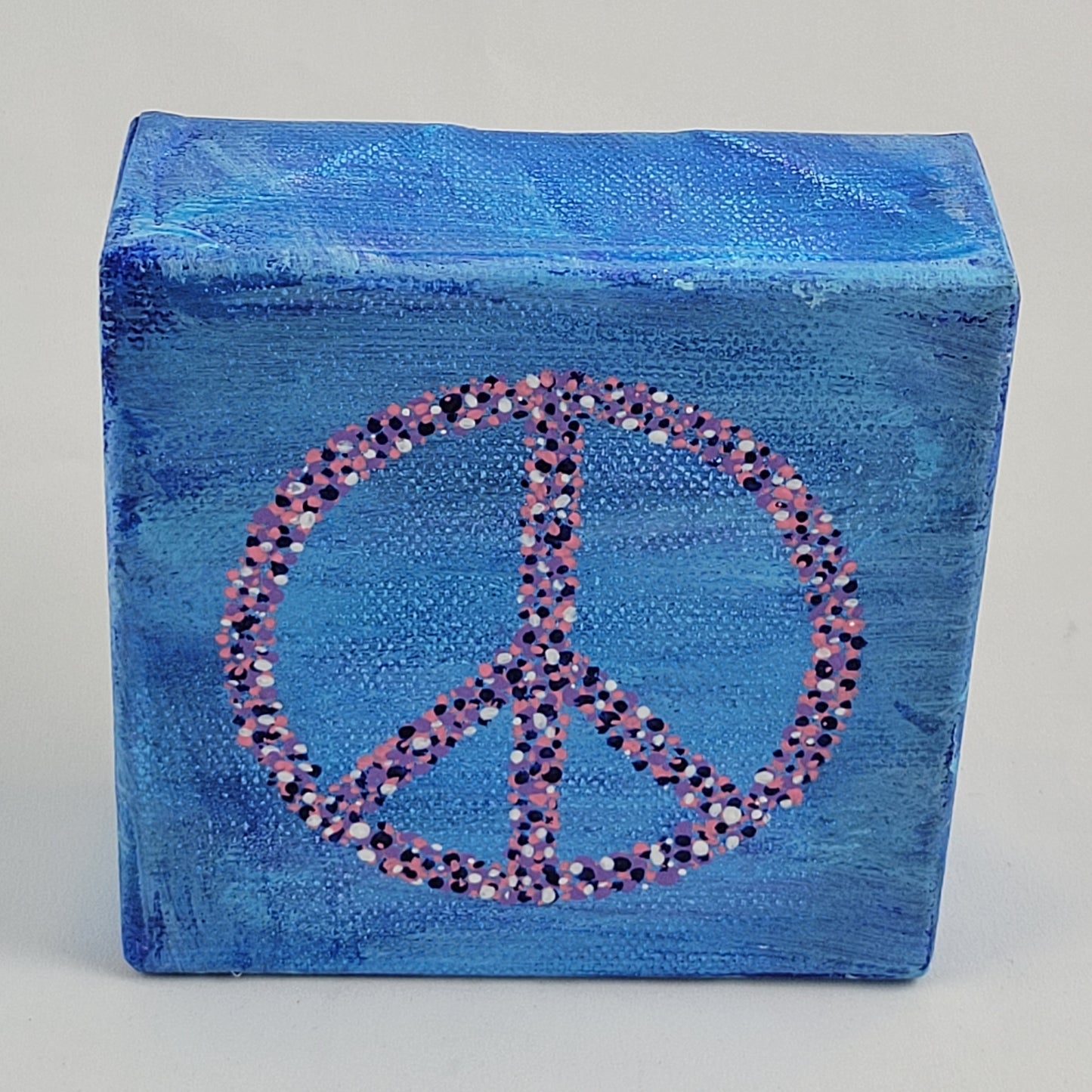 4"x4" CANVAS PEACE SYMBOL #023