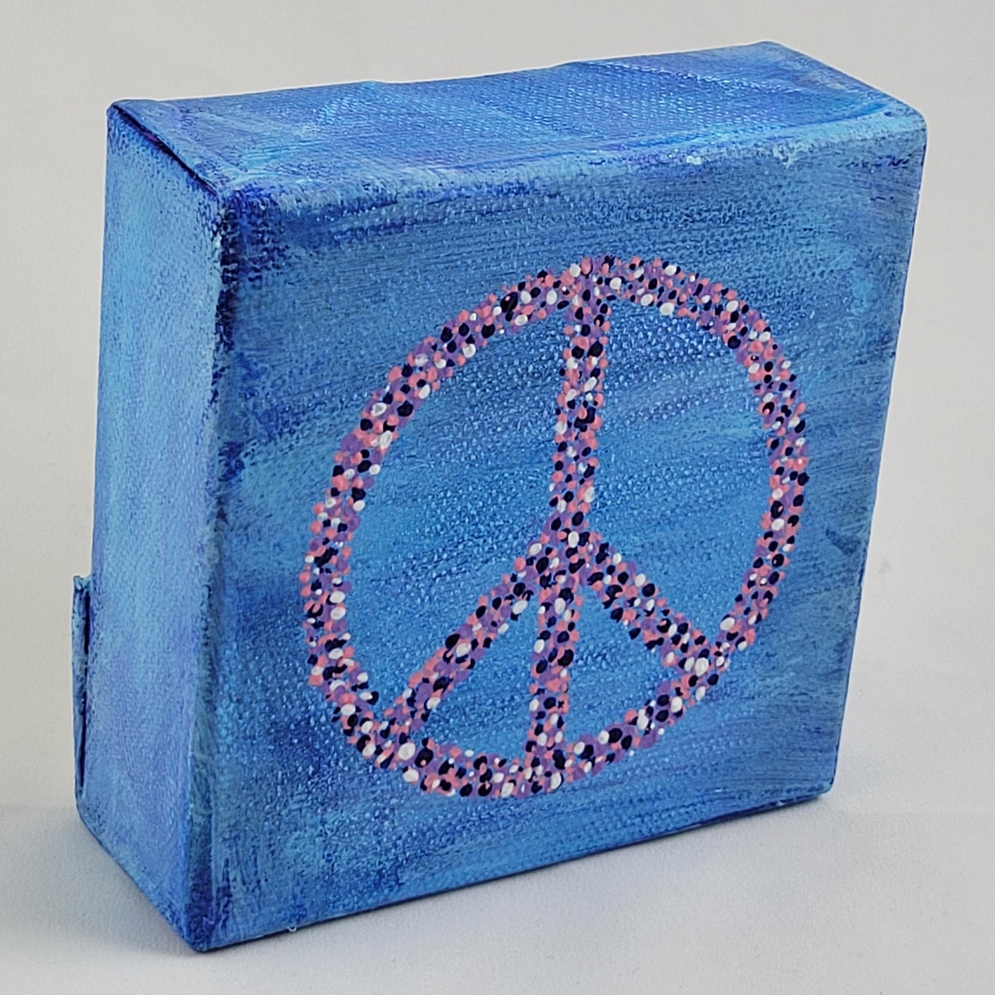 4"x4" CANVAS PEACE SYMBOL #023