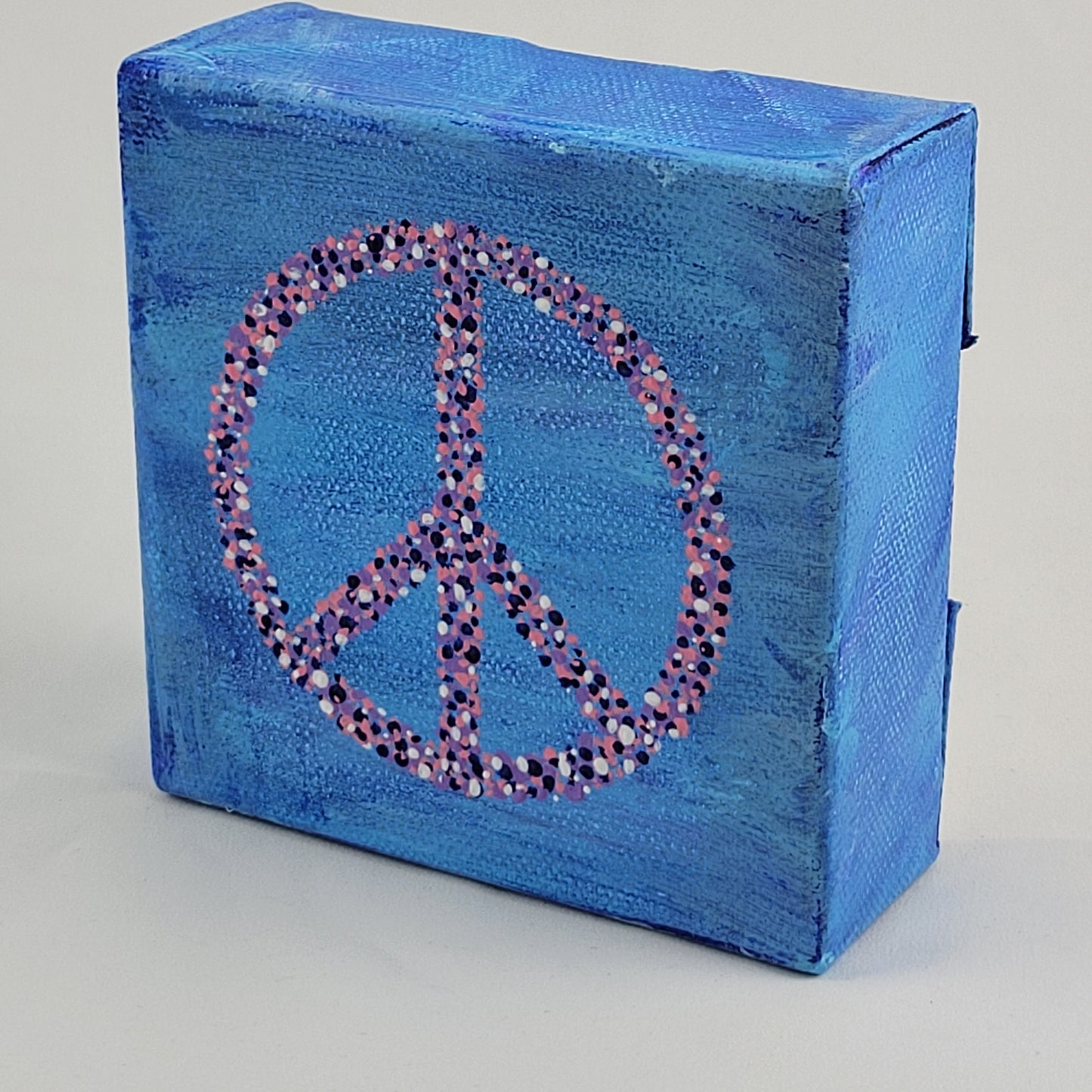 4"x4" CANVAS PEACE SYMBOL #023