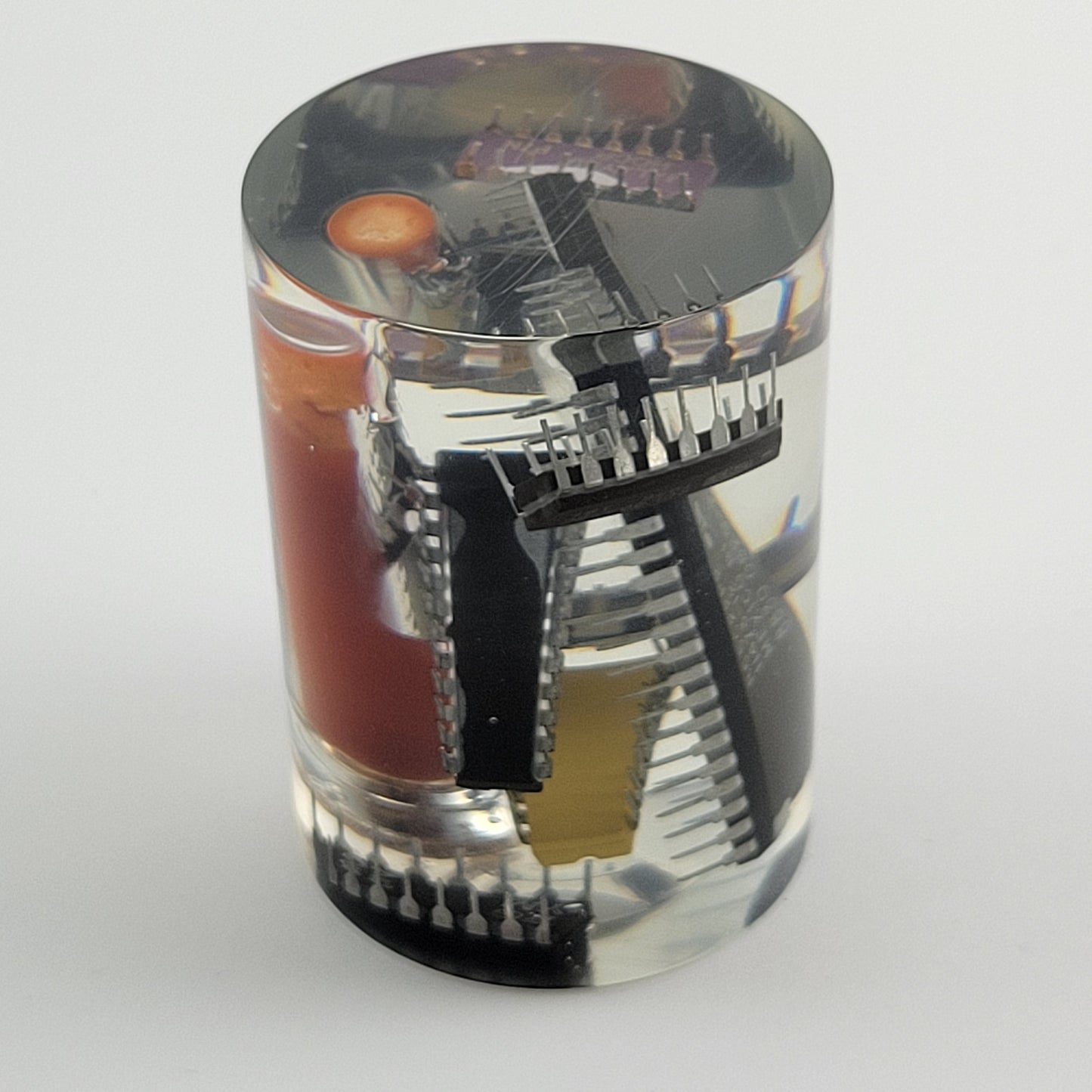 RESIN CYLINDER CHIPS & SALSA - #007