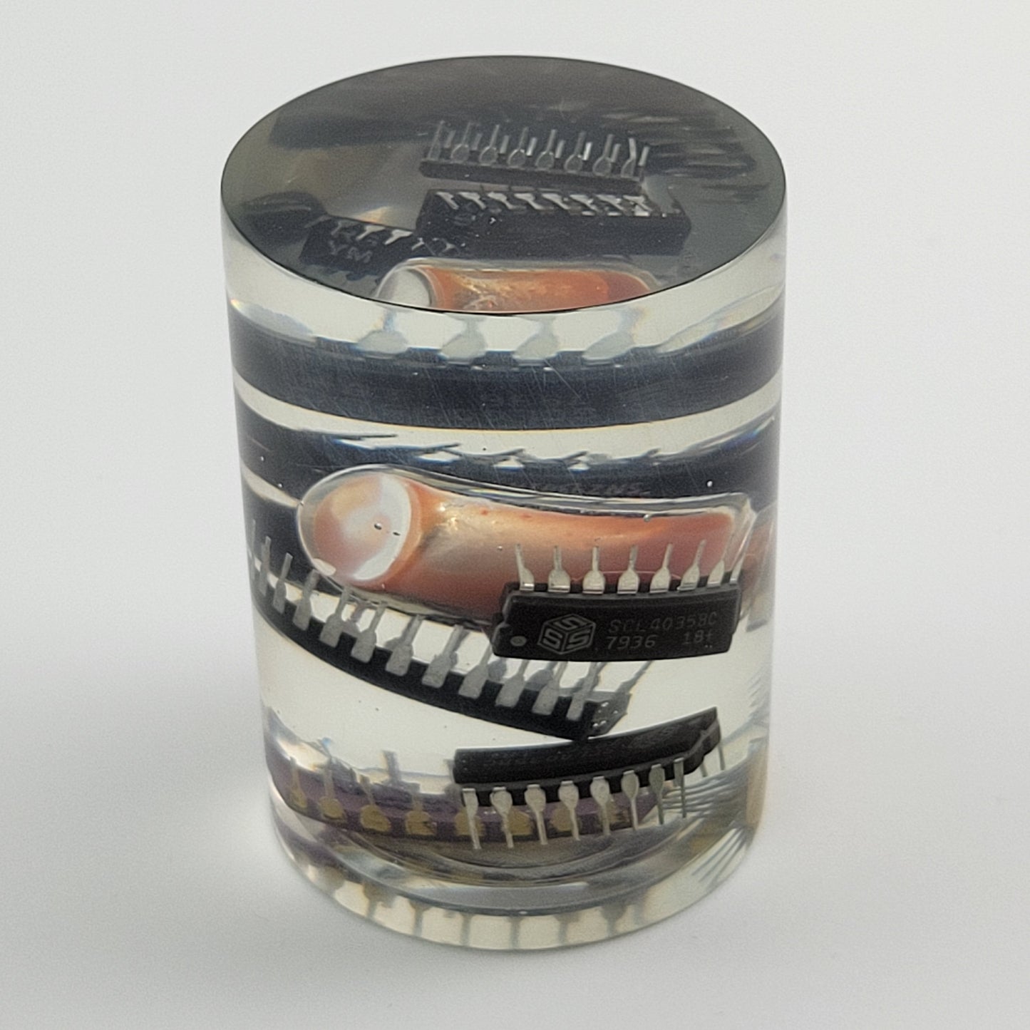 RESIN CYLINDER CHIPS & SALSA - #008