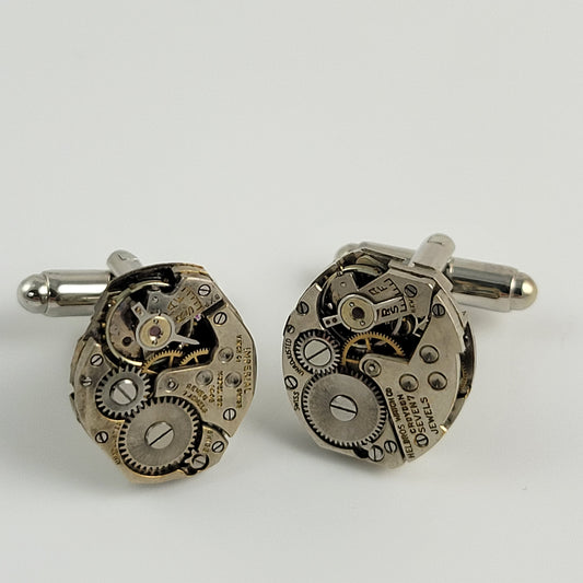 CUFFLINKS WATCH MOVEMENT - OVAL #002