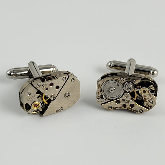 CUFFLINKS WATCH MOVEMENT - RECTANGLE #004