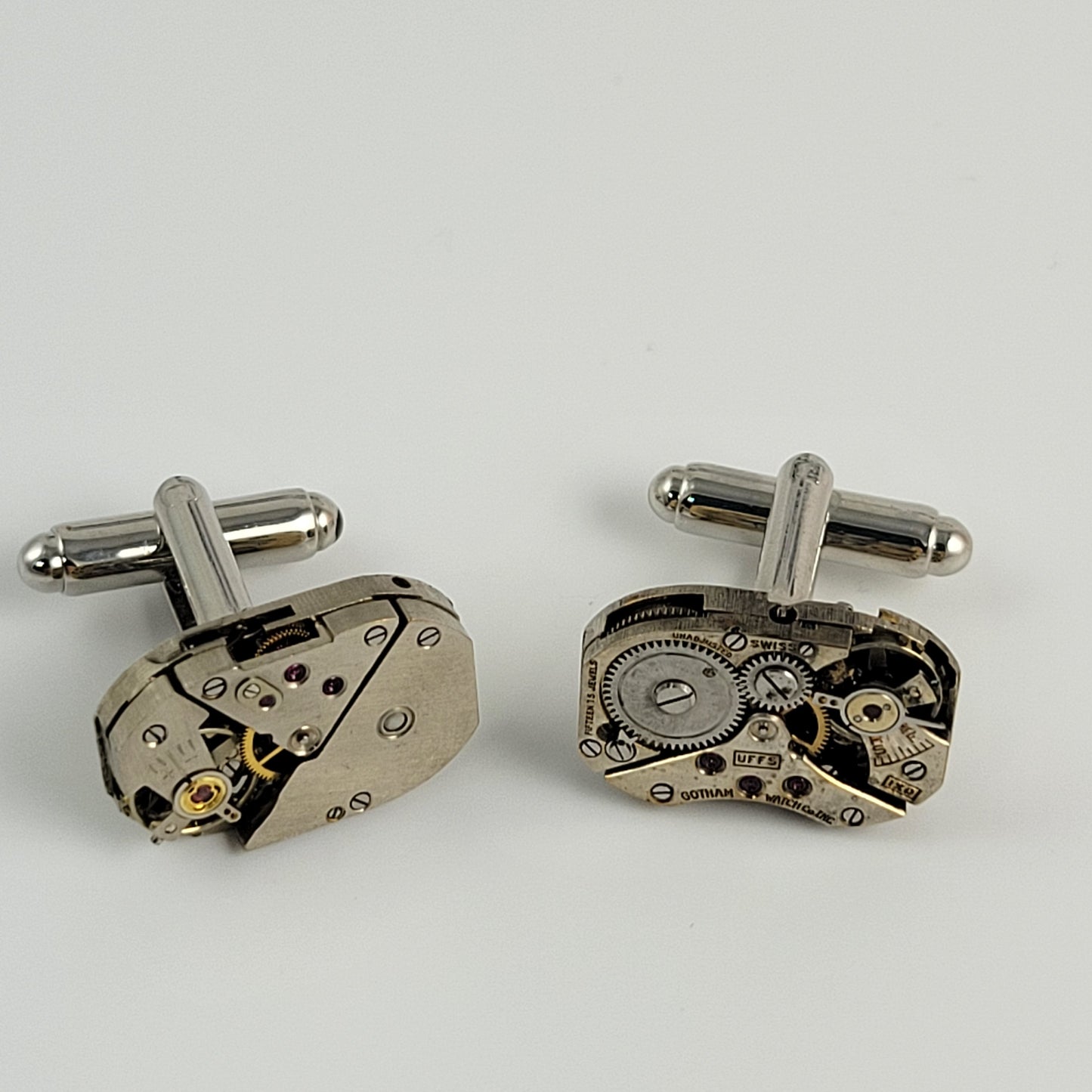 CUFFLINKS WATCH MOVEMENT - RECTANGLE #004