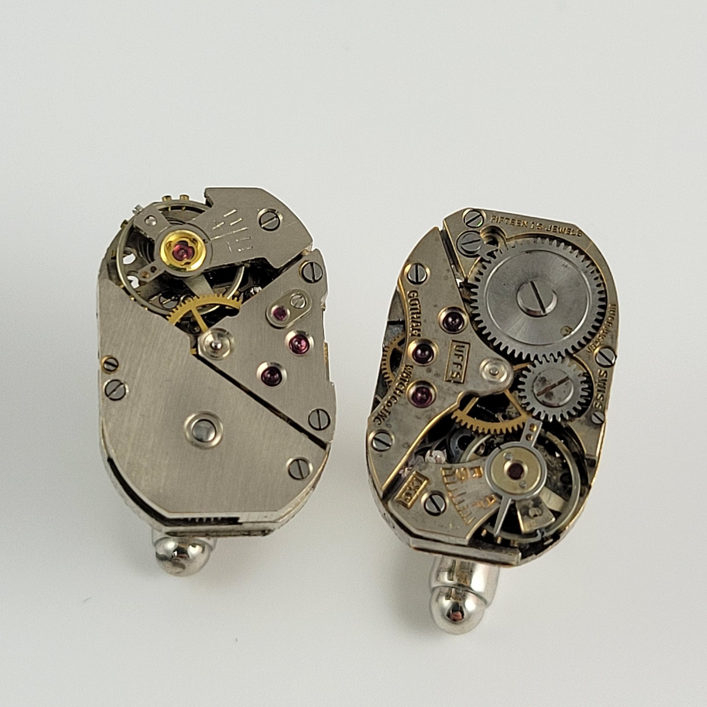 CUFFLINKS WATCH MOVEMENT - RECTANGLE #004