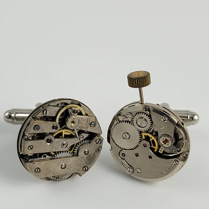 CUFFLINKS WATCH MOVEMENT - ROUND #006