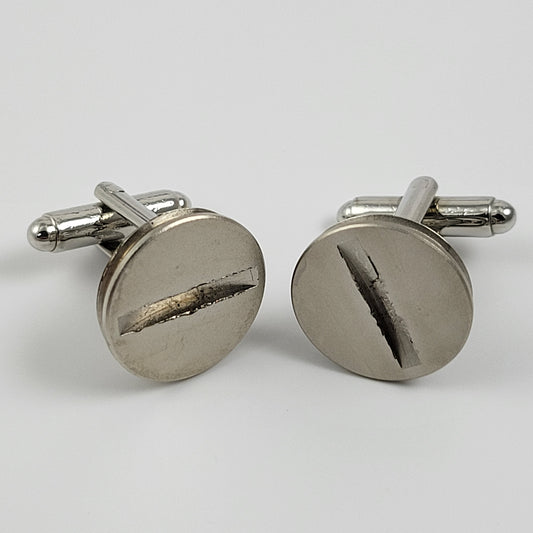 CUFFLINKS CAMERA BATTERY COVER CAP - ROUND #013