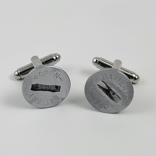CUFFLINKS CAMERA BATTERY COVER CAP - ROUND #014
