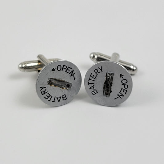CUFFLINKS CAMERA BATTERY COVER CAP - ROUND #015