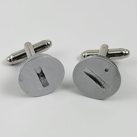 CUFFLINKS CAMERA BATTERY COVER CAP - ROUND #016