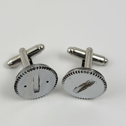 CUFFLINKS CAMERA BATTERY COVER CAP - ROUND #017