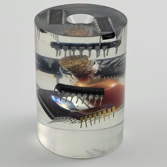 RESIN CYLINDER CHIPS & SALSA - #002