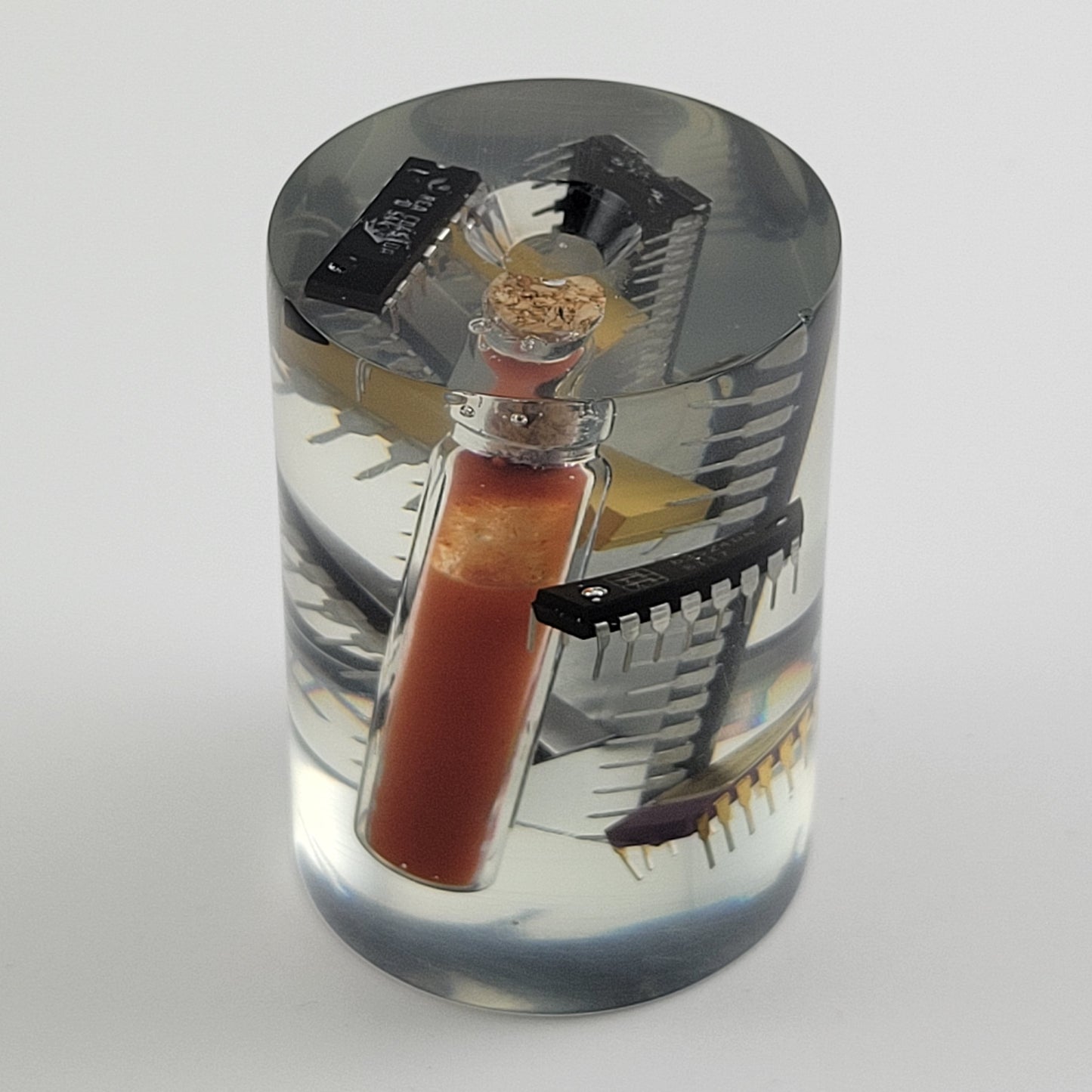 RESIN CYLINDER CHIPS & SALSA - #007