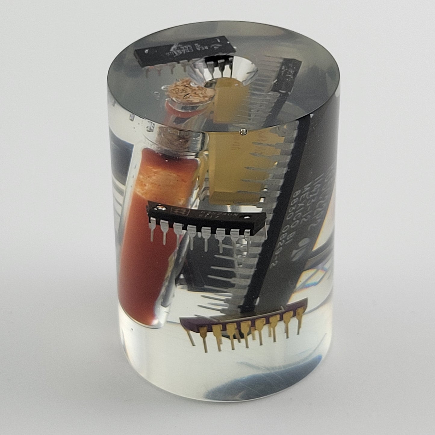 RESIN CYLINDER CHIPS & SALSA - #007
