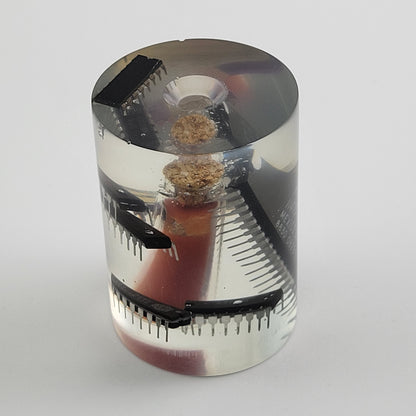 RESIN CYLINDER CHIPS & SALSA - #009