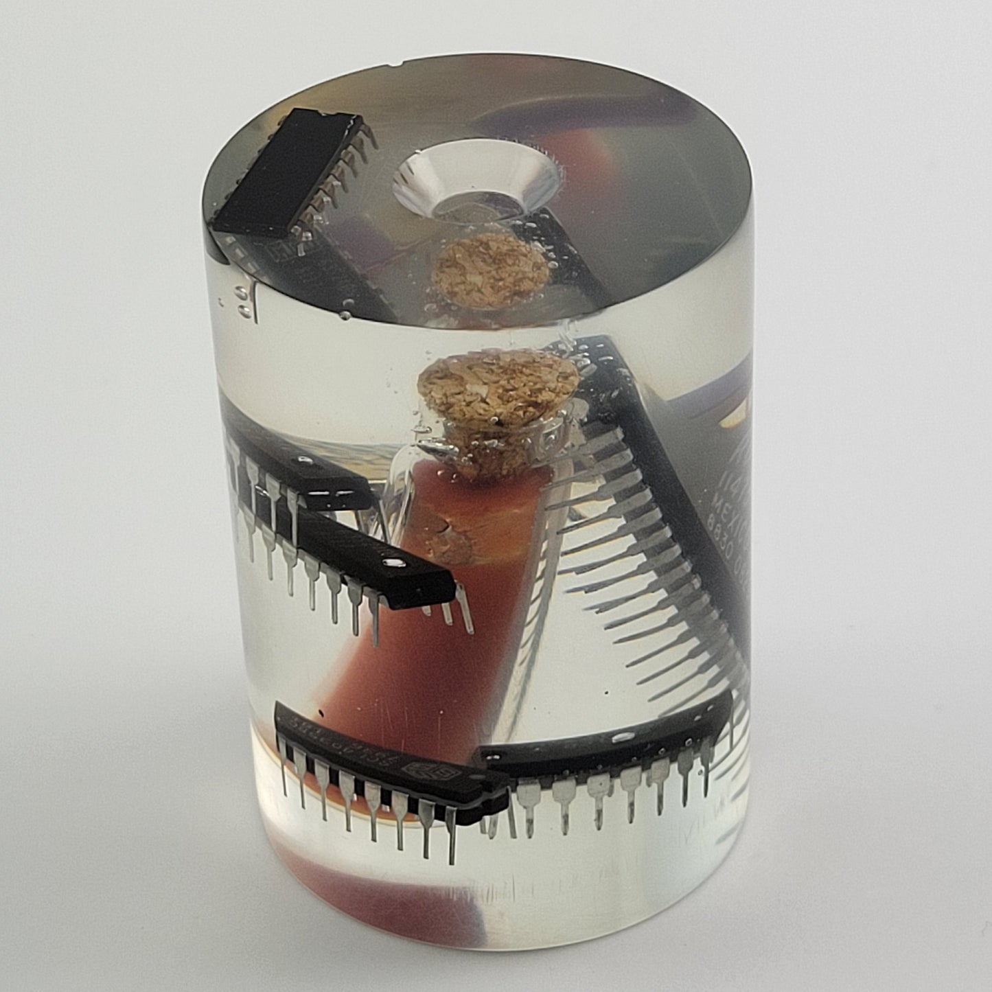 RESIN CYLINDER CHIPS & SALSA - #009