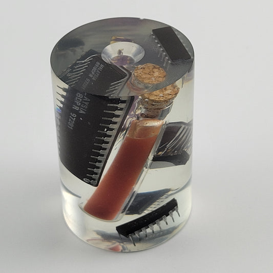 RESIN CYLINDER CHIPS & SALSA - #014