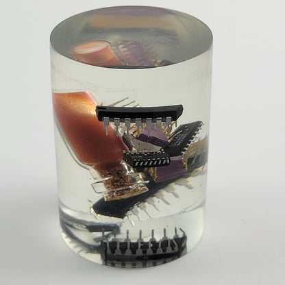 RESIN CYLINDER CHIPS & SALSA - #015