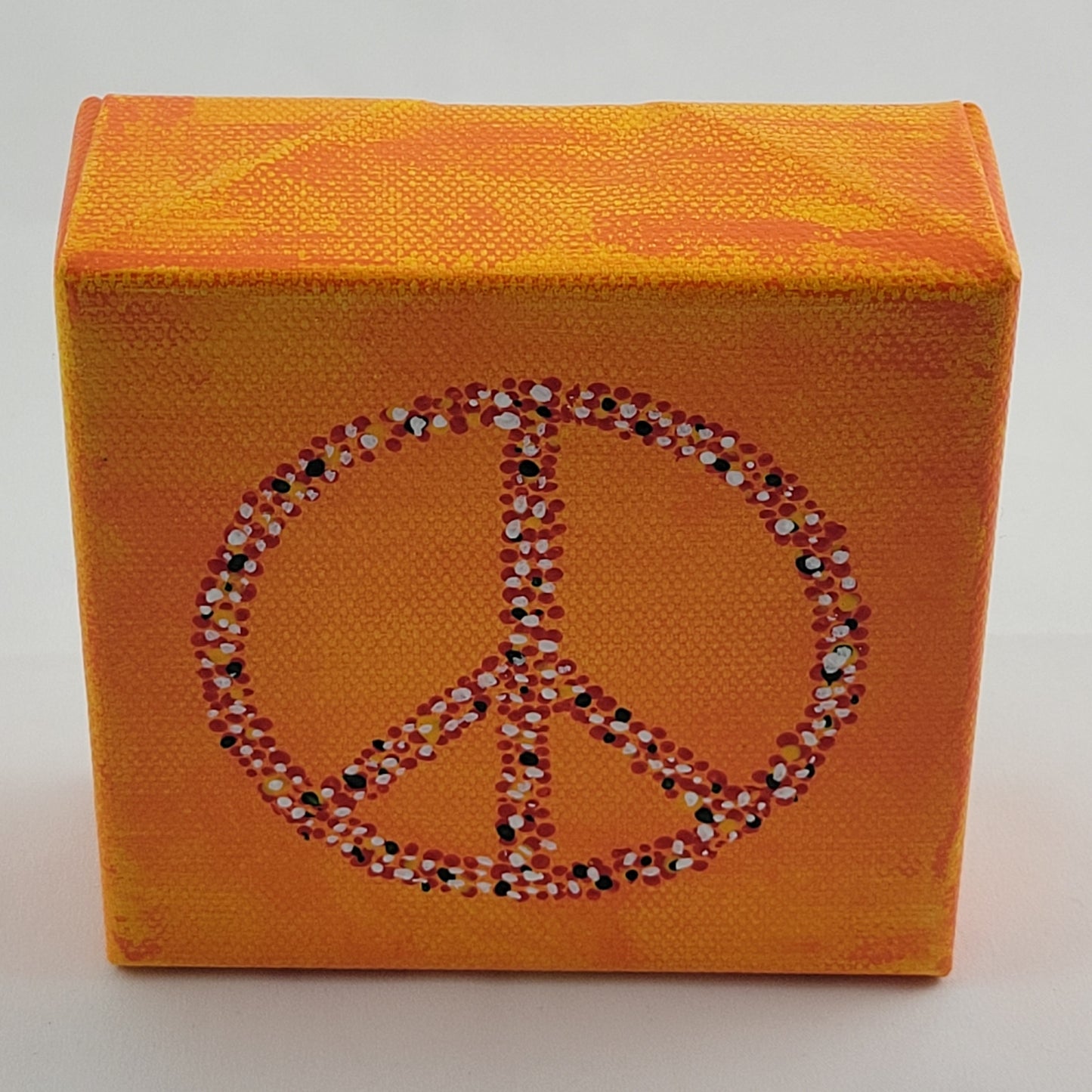 4"x4" CANVAS PEACE SYMBOL #038